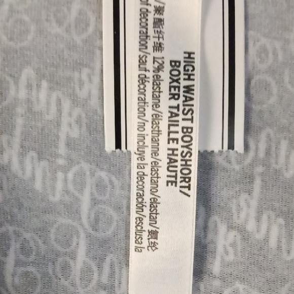 Victoria's Secret PINK Gray and White Boyshorts - Picture 5 of 6